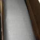 48 Inch Dining Bench, Padded Seat Cushion, Metallic Gray Upholstery, Black