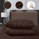 HORIMOTE HOME Quilt Set Queen Size Chocolate, Classic Geometric Diamond Stitched Pattern, Ultra Soft Microfiber Lightweight Bedding Bedspread Coverlet for All Season with 1 Quilt 2 Pillow Shams