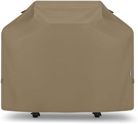 Unicook 50 Inch Grill Cover for Outdoor Grill, Gas BBQ Cover with Sealed Seam for Weber Charbroil Nexgrill etc, Heavy Duty Waterproof Fade Resistant, Neutral Taupe