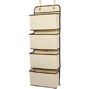 Muellery Closet Behind The Door Organizers Storage Hanging Door Storage Organizer Beige TPAF90915