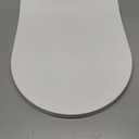 Soft Close D-Shape Toilet Seat, Durable Thermoplastic Toilet Seat Cover with Quick Release Hinges, Easy Installation, Anti-Slip Bumpers, Fits Most Standard US D-Shape Toilets, White
