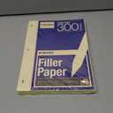 KAISA Loose Leaf Notebook Paper, College Ruled, 300 Sheets Per Lined Paper, 8" x 10.5", 3 Hole Punched for 3 Ring Binder, Canary, Made In USA