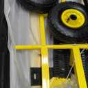 Snow Shovel, 29 Wide Heavy-Duty Metal Snow Pusher, 10 Pneumatic Rubber Wheels, 7-Position Angled Blade, Adjustable Height Anti-Slip Handle, Snow plow for Doorway, Driveway, Sidewalk