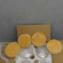 MHDCLY Overnight Oats Containers with Lids,16oz Overnight Oats Jars 4 Pack, Oatmeal Cups,Meal Prep Containers,Glass Meal Prep Containers with Lids,China Pudding Jars