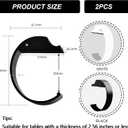 Bag Hook Heavy Sturdy Purse Hook for Table & Holds 50 lbs Purse Holder for Table Portable Purse Hanger for Table 2pcs Black and White