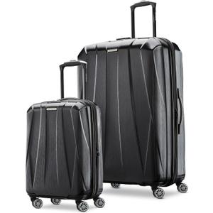 Samsonite Centric 2 Hardside Expandable Luggage with Spinner Wheels, 2-Piece Set (20/28),Black