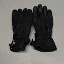 Ski Gloves, Warmest Waterproof and Breathable Snow Gloves for Cold Weather, Fits Both Men & Women, for Parent Child Outdoor (Small, Fit Kids 8-10 Years), Full Black