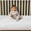 Delta Children Sweet Beginnings Dual Sided Baby Crib Mattress and Toddler Mattress, GREENGUARD Gold and CertiPUR-US Certified, Firm Plant-Based Foam, Waterproof, Made in USA, WhiteB