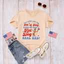 4th of July Shirt Women Patriotic Hot Dog American Flag T-Shirt Independence Day Funny Graphic Short Sleeve Tee Tops (S)