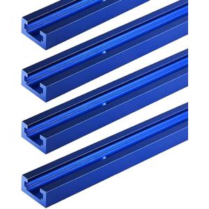 4Pack 36" T-Track for Woodworking Blue Double-Cut
36 inch Universal Aluminum T Tracks Blue