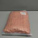 MIULEE Burnt Orange Fleece Throw Blanket for Couch 300GSM Super Soft Lightweight Plush Striped Throws, Warm Cozy Breathable Ribbed Blanket for Bed/Sofa, Twin Size 60"x80"