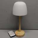 Shower Lamp - Waterproof Bathroom Lamp with 16 Color Ocean Wave Projector, Cordless Light for Inside Shower/Bathtub Bedroom Living Room Kitchen Decor (Wood Grain)