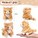 Sumind 8 Pcs Cat Stuffed Animals Bulk Plush Pets 5 Inch Cute Assorted Plush Cats Horse for Birthday Halloween Christmas Party Favors Favors(Long Hair Cat)