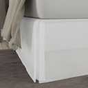 Today's Home Classic Tailored, Microfiber, 14" Drop Length Bed Skirt Dust Ruffle, Full, White