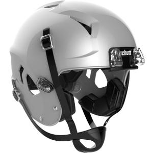 Schutt Youth Vengeance A11 Football Helmet with Facemask or Without Facemask Colors, Metallic Silver with No Facemask  (XX-Small, Black)