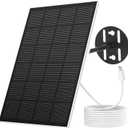 NETVUE Solar Panel for Bird Feeder Camera only, Type-C Charger, IP65 Waterproof for Outdoors, 3W Continuously Power Supply, 360 Swivel Bracket