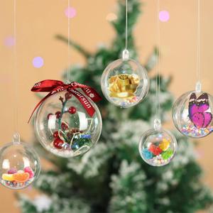 30 PCS Clear Christmas Ornaments Balls, 8cm, 6cm, 5cm Clear Fillable Plastic Ornaments Ball, DIY Christmas Decorations, Hanging Ornaments for Crafts