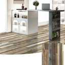 LONGKING 30-Pack 12x12in Vinyl Flooring Tiles - Effortless Peel and Stick Floor Tiles for Kitchen, Dining Room, Bedrooms, 30 Sq. Ft (Brown Segment)