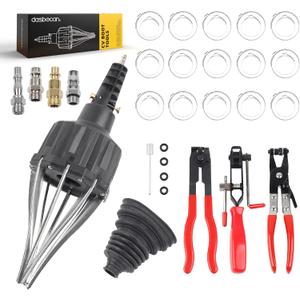Dasbecan Universal Pneumatic CV Joint Boot Tool Expander Rod Spreader Installation Removal Tool Kit with 3Pcs Universal Auto CV Joint Boot Clamp Pliers Tool Set (Black)
