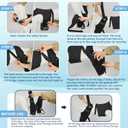 Dog Knee Brace for Hind Leg Support Dog Leg Brace with Metal Stabilizers for Dogs with Torn ACL, Luxating Patella, Ligament Injuries & Hip Dysplasia, Limping or Osteoarthritis Recovery,4XS