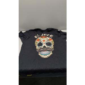 Day Of Dead Mexico El Jefe Mexican Boss Sugar Skull T-Shirt, Black, Men