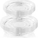 25 Pack Clear Plant Saucers for Indoors (4 6 Inch) Flower Pot Saucers for Potted Plants Plate Set Plant Trays for Indoors No Holes Plants Saucer Trays for Pots Drip Tray Plastic Tray for Succulent