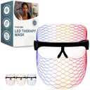 Lifepro  Red Light Therapy for Face  LED Face Mask Light Therapy with Red, Blue & Amber Modes  Vizacure Rechargeable, Portable Skincare Mask for at-Home Use