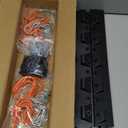 HORUSDY 64'' Adjustable Wall Mount Tool Organizer, Garage Tool Storage System with Heavy Duty Hooks, Tool Hangers for Broom, Mop, Shovel, Rake & Garden Tools (Black)