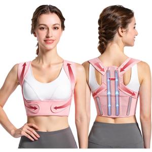 Back Brace Posture Corrector for Women - Adjustable Upper Posture Support Bras for Neck Shoulder Back Straightener - Comfortable Posture Corrector Invisilite Hunchback Slouching Under Clothes (Small)