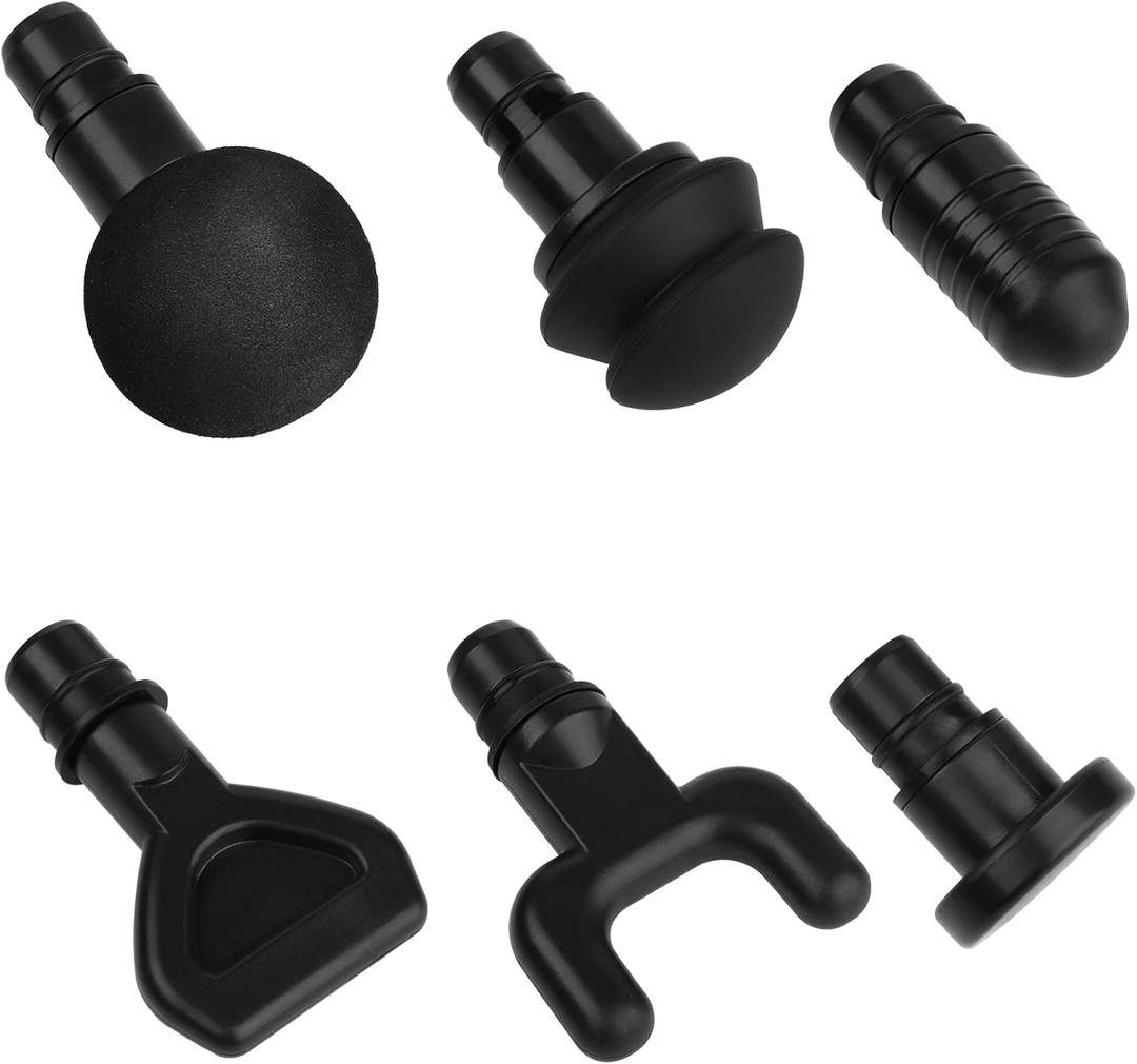 Cosmos 6 Pcs Massage Gun Heads Replaceable Attachment Adapter Deep Tissue Massager Gun Accessories, Assorted Functions for Runner Athletes Muscle Relaxation, Massage Head Connector Dia.18.6-18.8 mm