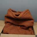 HORIMOTE HOME 100% Cotton Quilt King Size Burnt Orange Bedspread, Pre-Washed 3-Piece Cozy Lightweight Decorative Bedding Cover Coverlet Set with 2 Shams in Geometric Pattern for All Season