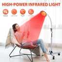 Rhmip Infrared Light,White 275W Near Red Infrared Heat Lamp for Relieve Joinpt Pain and Muscle Aches