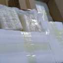 Shihanee 180 Pcs Pillar Candles and Glass Cylinder Vases Clear Cylinder Holders for Slim Pillar Candles Table Decoration (Ivory White)