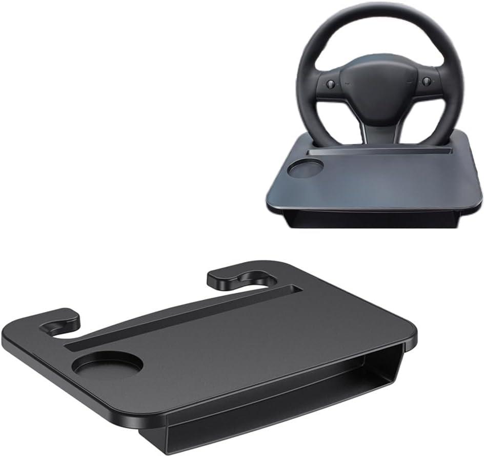 Multi-Functional Car Steering Wheel Small Desk, Vehicle Interior Storage Rack, Car Laptop Stand, Automobile Meal Tray Table
