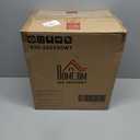 HOMCOM 17" Freestanding Electric Fireplace Stove, Fire Place Heater with Realistic Logs and Flame Effect and Overheat Protection, 750W/1500W, White