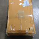 Amazon Basics Portable Foldable TV Tray Table with Storage Rack, Space-Saving Design, Sturdy Wood, 14.6"L x 19"W x 26"H, Espresso, 4-Pack