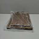 Besti Rustic Vintage Food Serving Trays (Set of 2) | Nesting Wooden Board with Metal Handles | Stylish Farmhouse Decor Serving Platters | Large: 15 x2 x11  Small: 13 x2 x9 inches (Rustic Burnt)