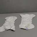 Esembly Cloth Diaper Inner - Organic Cotton Fitted Diaper- Soft, Ultra-Absorbant, Trim-Fitting Layer to Pair with Waterproof Outer for Blowout-Proof Diapering - 2 Pack, Size 1 (7-17lbs)