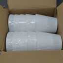 Set of 10 Small Lamp Shade Chandelier Lamp Shades, 4 x 5 x 5 Inch Linen Barrel Fabric Lampshade for Table Chandelier(White)