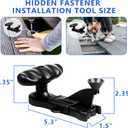 Hideaway Hidden Fastener Installation Tool, Compatible with Trex Hidden Fasteners, Installing Decking Boards Hidden Fastener in One Step, Included Star Drive Bit. Fast&efficient Installation Decking.