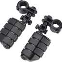 Motorcycle Highway Foot Pegs, Highway Footrest Fit for Harley Touring Yamaha Honda Suzuki Kawasaki 25mm 32mm 34mm Engine Guard (Gloss Black)