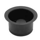 Westbrass D2082-62 3-1/2" Extra-Deep Collar Kitchen Sink Waste Disposal Flange & Stopper, Matte Black, 1-Pack
