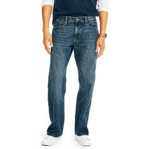 Nautica Men's Loose Fit Denim Jean (34W x 34L, Sea Lake Wash)