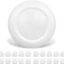 20 Packs 4 Inch LED Low Profile Recessed & Surface Mount Disk Light, Round, 10W, >600 Lumens, 3000K Warm White, CRI80, DOB Design, Dimmable, ETL Listed, White