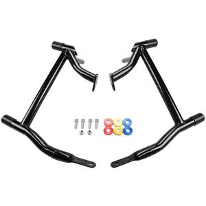 Motorcycle Rear Saddlebag Guard Crash Bars Rails Bracket Compatible with Road Glides Street Glides FLHT FLHX Models 2014 2015 2016 2017 2018 2019 2020 2021 2022 2023(B)
