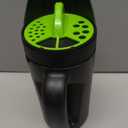 Hand held Spreader, Seed Spreader for Ice Melt, Grass Seed, Fertilizer Lawn and Garden. Multiple Adjustable Opening Sizes for Salt, Ice Melt, Up to 80 Oz