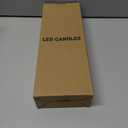 Christmas Flameless Taper Candles, Christmas Deer LED Taper Candles with Timer, 2 Pcs Christmas Deer LED Flameless Candlesticks with 3D Flame for Home Decor(0.79 x 11.4)