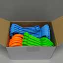40 Pcs 5.5 Inch Mini Beach Sand Shovels Colorful Plastic Rake Sand Shovel Sifter Beach Toys for Teens Boys Girls Party Backyard Garden Shoveling Sand and Snow, 4 Styles