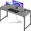 PRAISUN 47 X 20 Inch Computer Desk, Power Outlets, USB-C, Grey
Office Desk with 4 AC Outlets, USB & USB-C, Sturdy Metal Frame, Spacious Desktop for Work, Writing, Study & Gaming