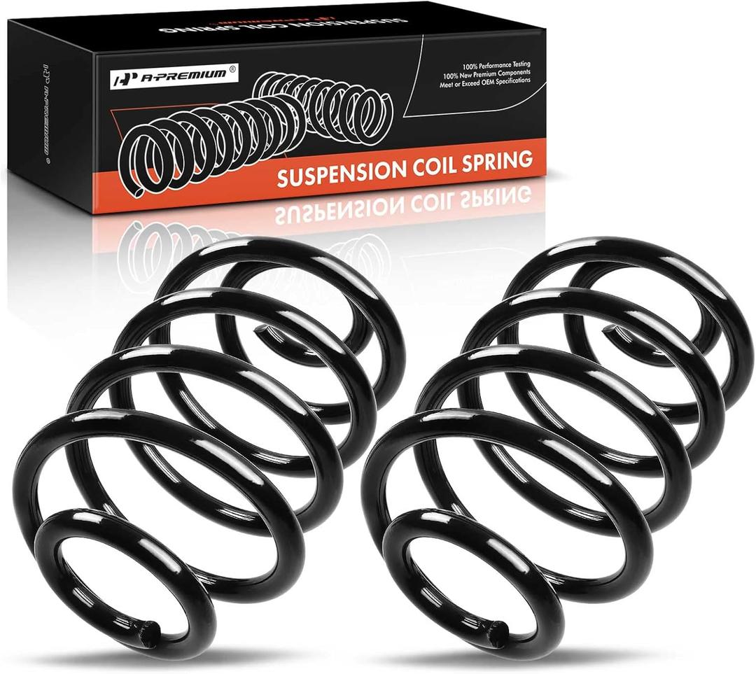 A-Premium 2Pcs Rear Suspension Coil Spring Set Compatible with Jeep Wrangler 1997-2006, TJ 1997-2005, 2.4L 2.5L 4.0L, Driver and Passenger Side, Replace# 3229